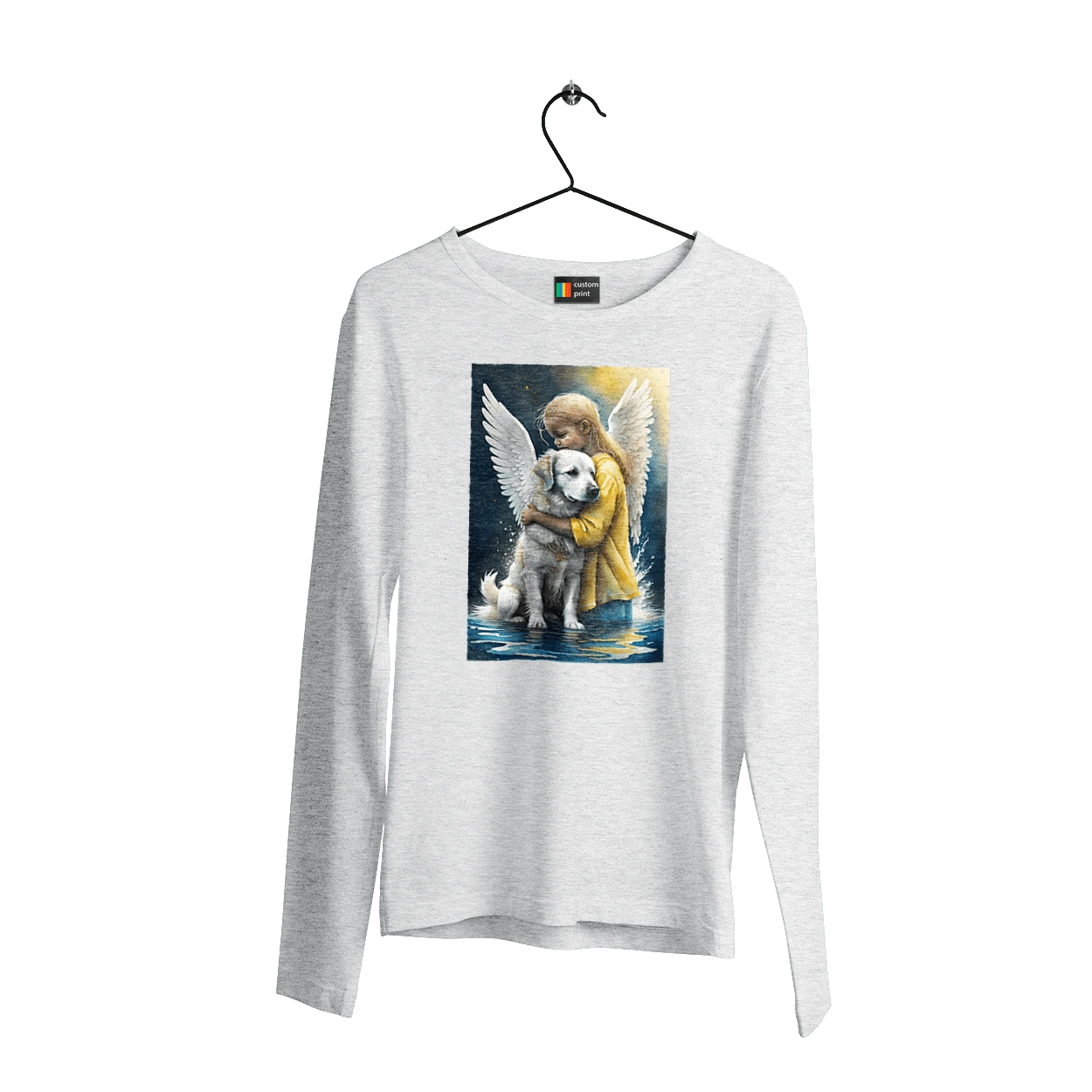 Дівчинка та собака ангел [память загиблим тваринам]