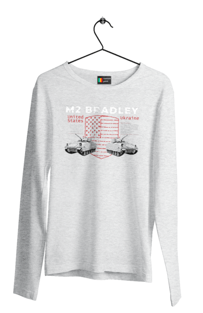 Men`s longsleeve with prints M2 Bradley. F16, howitzer, industrious, m2 bradley, nasams, suzanne, zuzana. 2070702