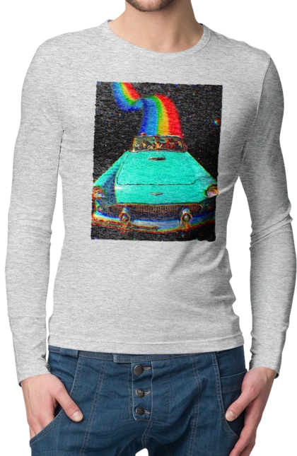 Picture, a car in space