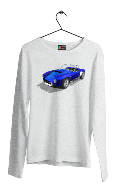 Чоловічий лонгслів з принтом "Автомобіль". Авто, автомобиль, класика, старовинна машина, старовинний. 2070702