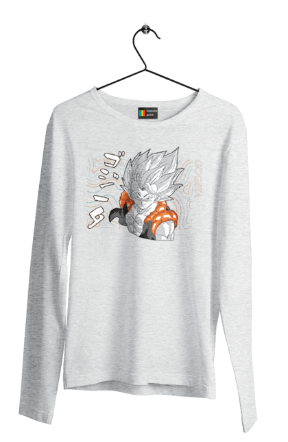 Чоловічій лонгслів з принтом "Перли дракона Гогета". Dragon ball, gogeta, manga, аніме, гогета, гоку, манга, перли дракона. 2070702