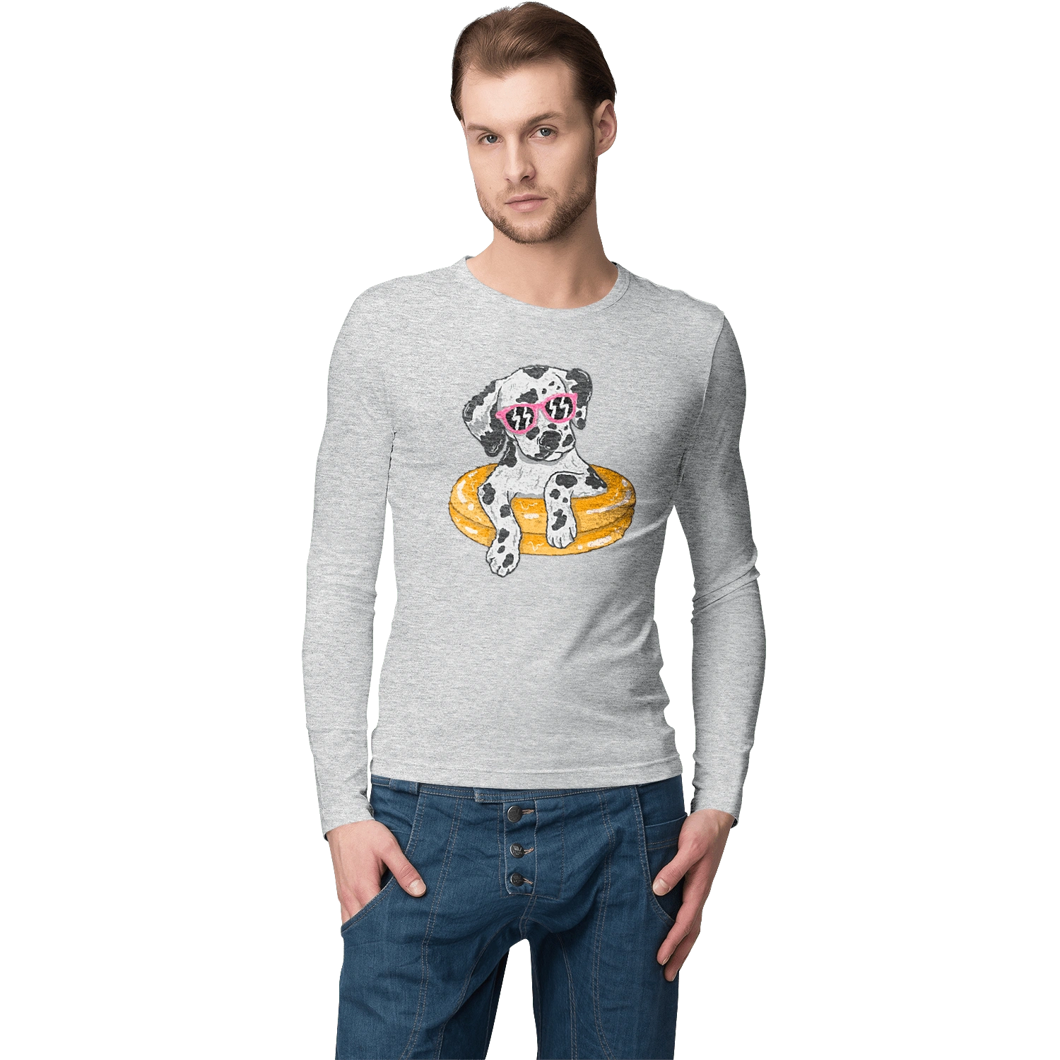 Dalmatian Swims In A Circle