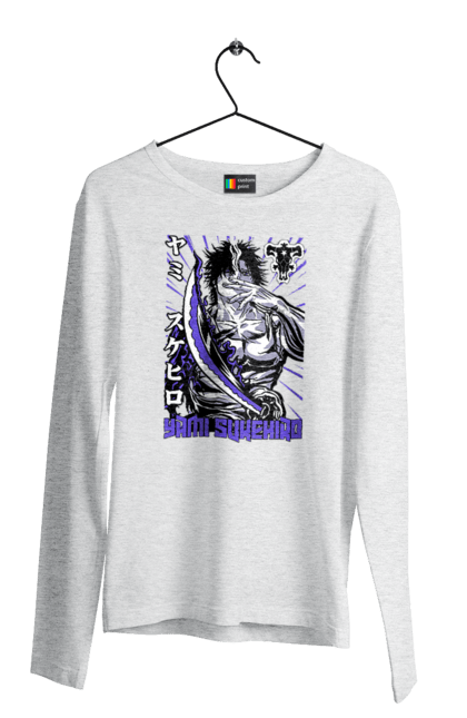 Men's longsleeve with prints Black Clover Yami Sukehiro. Anime, black clover, manga, yami sukehiro. 2070702