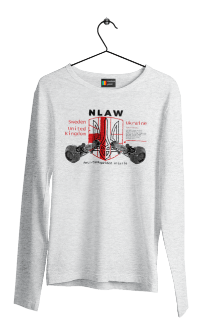 Men`s longsleeve with prints NLAW. Caesar, himars, nlaw, patriot, weapons, zaluzhny. 2070702