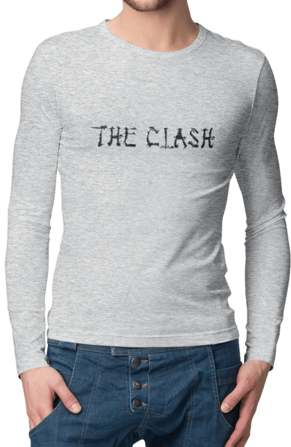 Men's longsleeve with prints The Clash. Clash, dub, group, music, punk, punk rock, reggae, rock, rock`n`roll. 2070702