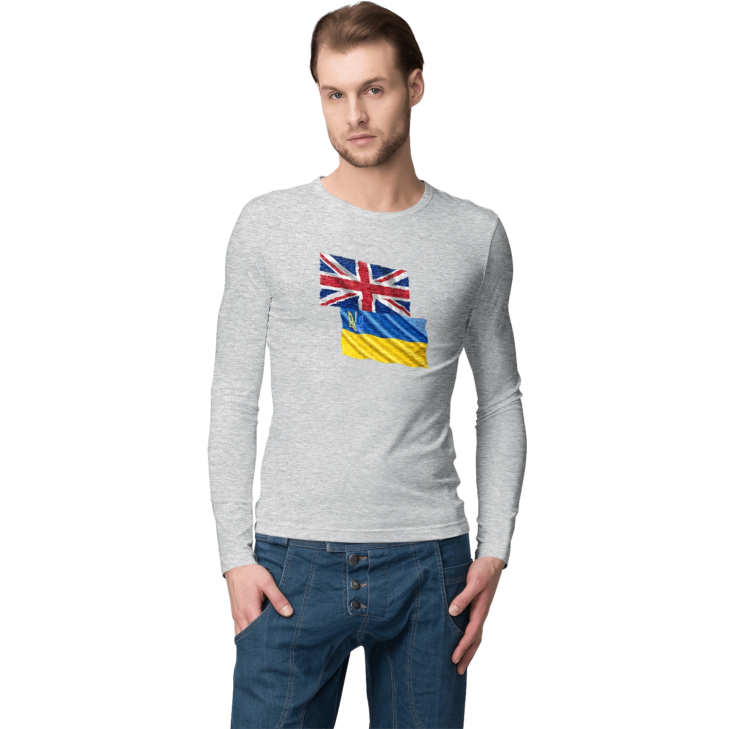 Flag United Kingdom, Flag Ukraine, Support Ukraine