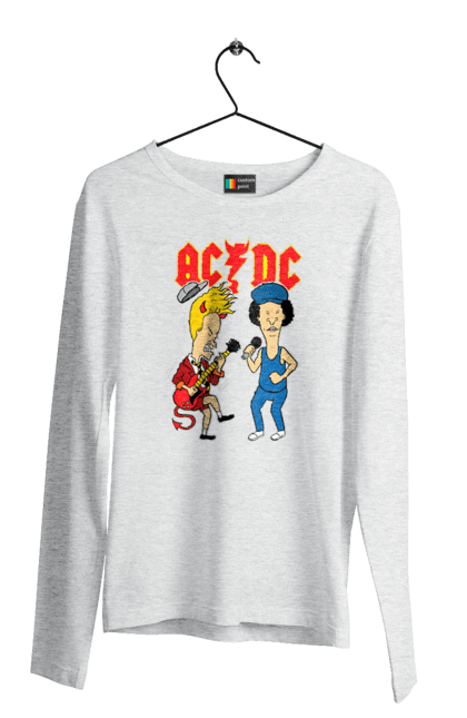 Men's longsleeve with prints AC/DC. Ac dc, acd, blues rock, group, hard rock, music, rock n roll. 2070702