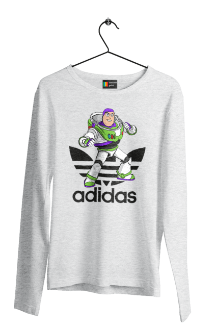 Men's longsleeve with prints Adidas Buzz Lightyear. Adidas, buzz lightyear, cartoon, toy, toy story. 2070702