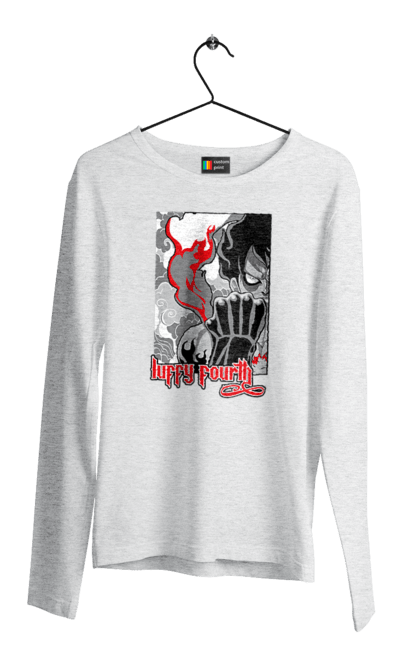 Men's longsleeve with prints One Piece Luffy. Anime, luffy, manga, monkey de luffy, one piece, pirates. 2070702