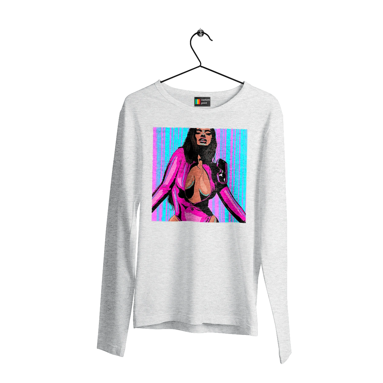 Girl With Deep Neckline