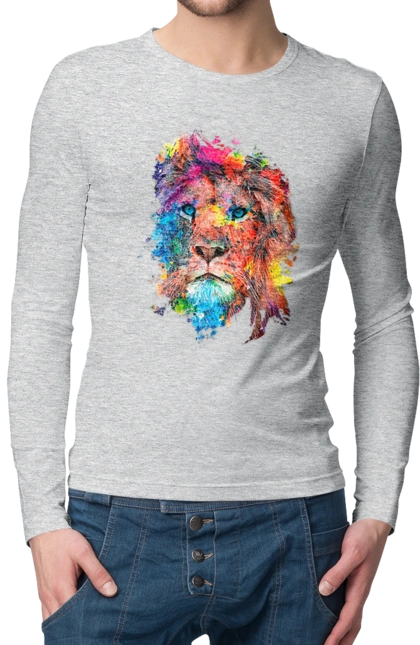 Lion of paint
