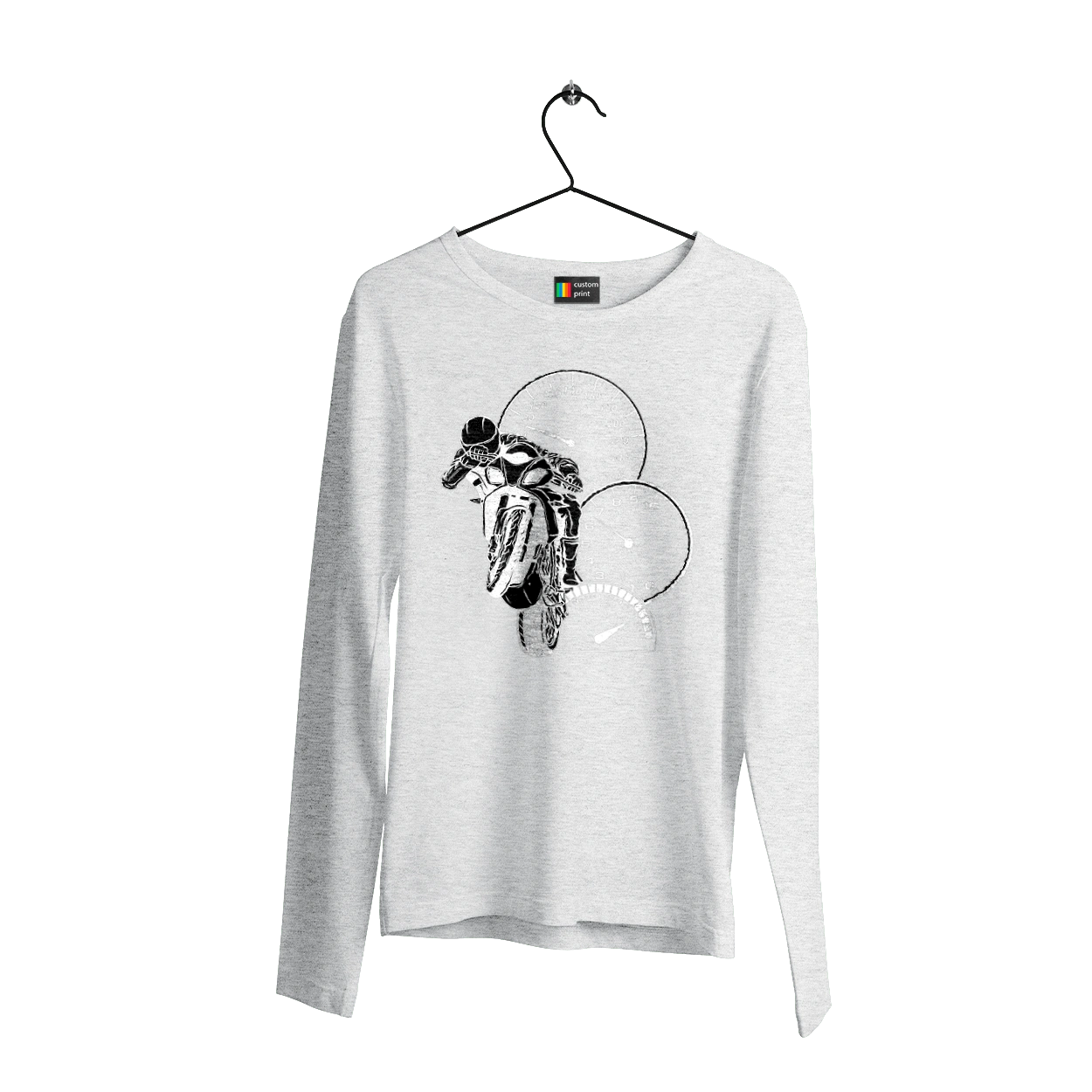 Motorcycle And Speed White