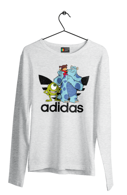 Men's longsleeve with prints Adidas Monsters, Inc.. Adidas, cartoon, inc, monsters, monsters corporation, monsters inc, pixar. 2070702