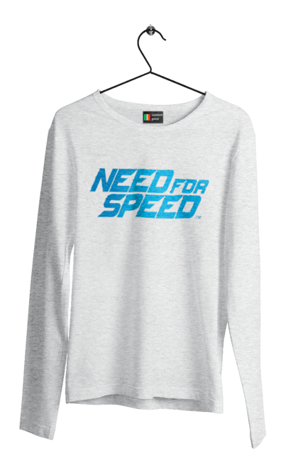 Men`s longsleeve with prints Need for speed. Heat, need, need for speed, nfs, speed, unbound. 2070702