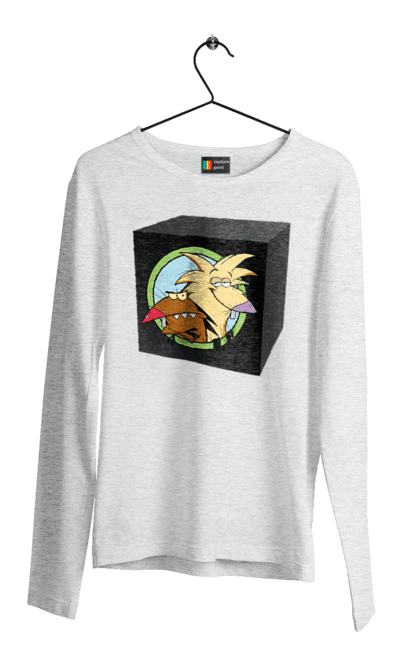 Men`s longsleeve with prints Black Box. Ammunition, beaver, black box, box, come back alive. 2070702