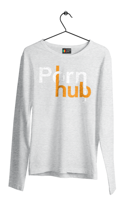 Чоловічий лонгслів з принтом "Porn hub". Гумор, зсу хаб, порно хаб, порнохаб, приколы. 2070702