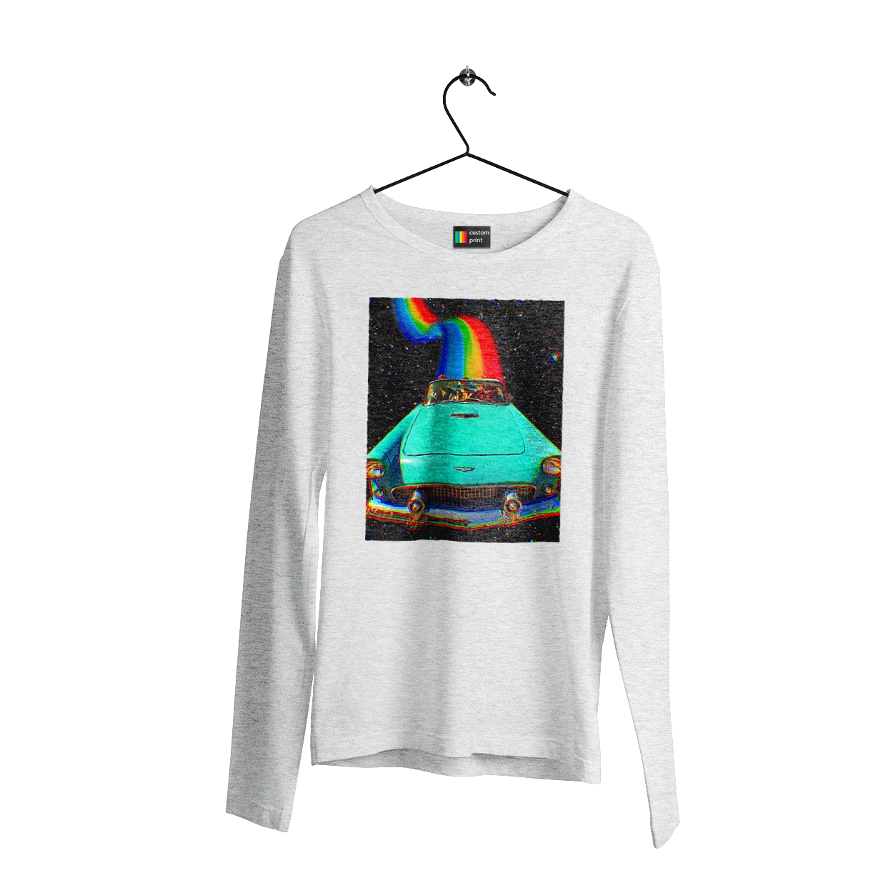 Picture, a car in space