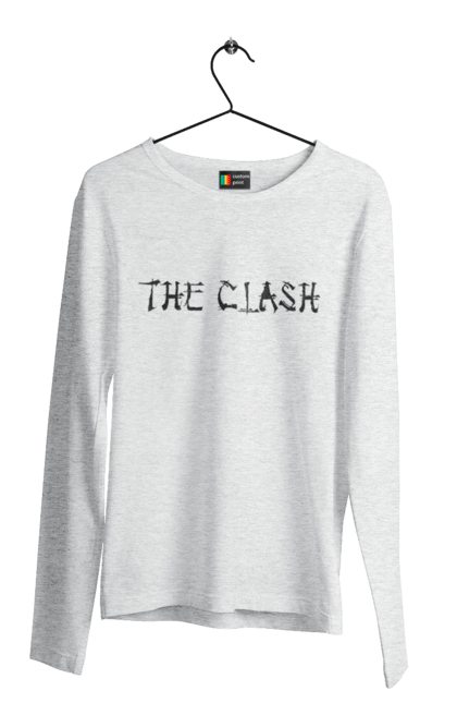 Men's longsleeve with prints The Clash. Clash, dub, group, music, punk, punk rock, reggae, rock, rock`n`roll. 2070702