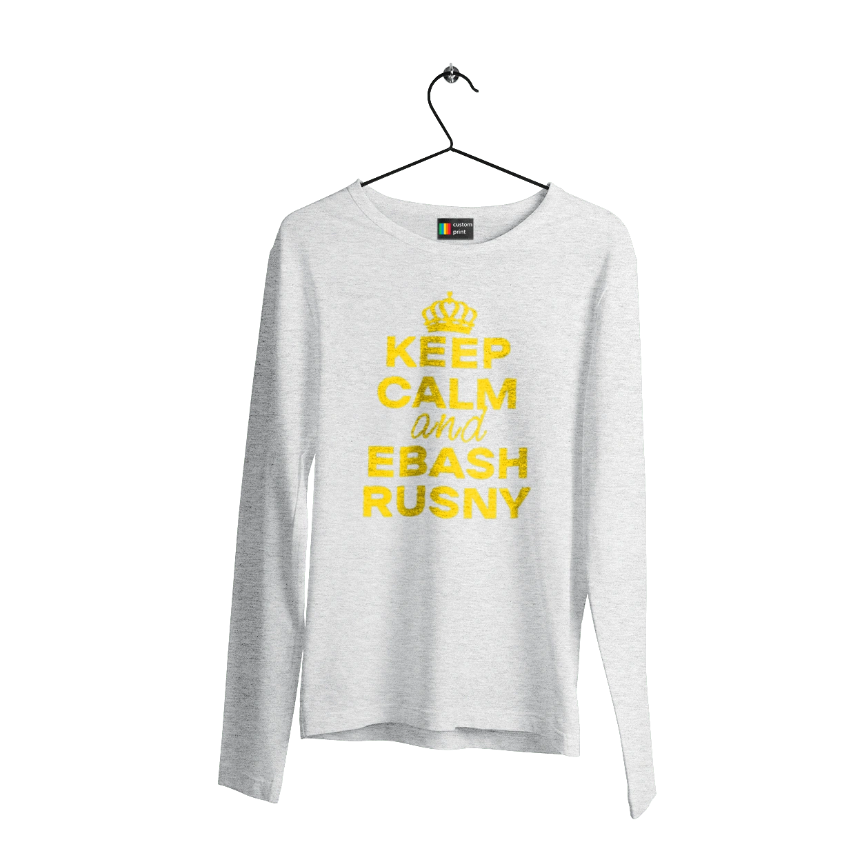 Keep Calm and Ebash Rusny yellow