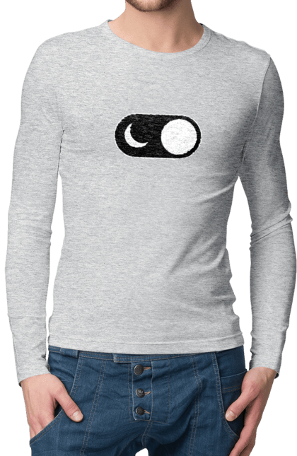 Чоловічий лонгслів з принтом "Нічний режим". Angular, c, css, html, it, javascript, jquery, php, python, react, svelt, vue, айтишник, айті, гумор, код, кодувати, прогер, програміст, програмісти, ти ж, ти ж програміст, тиж програміст. 2070702