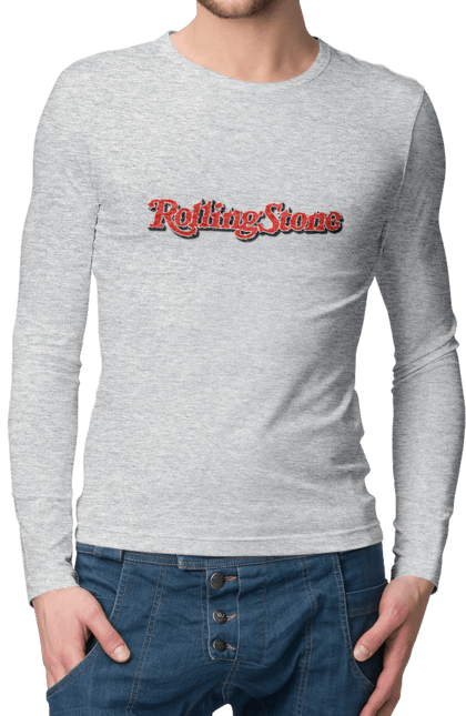 Men's longsleeve with prints Rolling Stones. Blues rock, group, music, rhythm n blues, rock`n`roll, rolling stones. 2070702