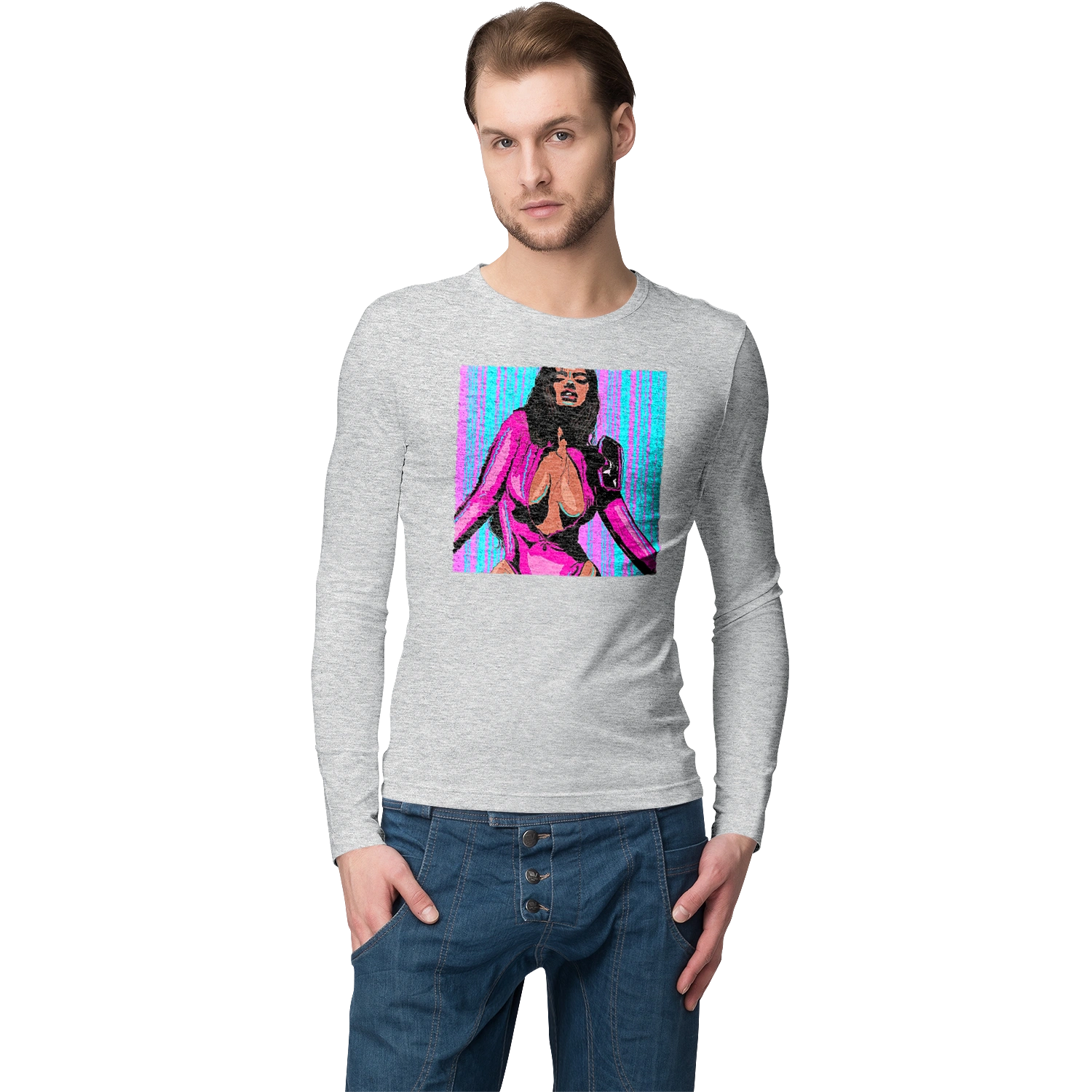 Girl With Deep Neckline