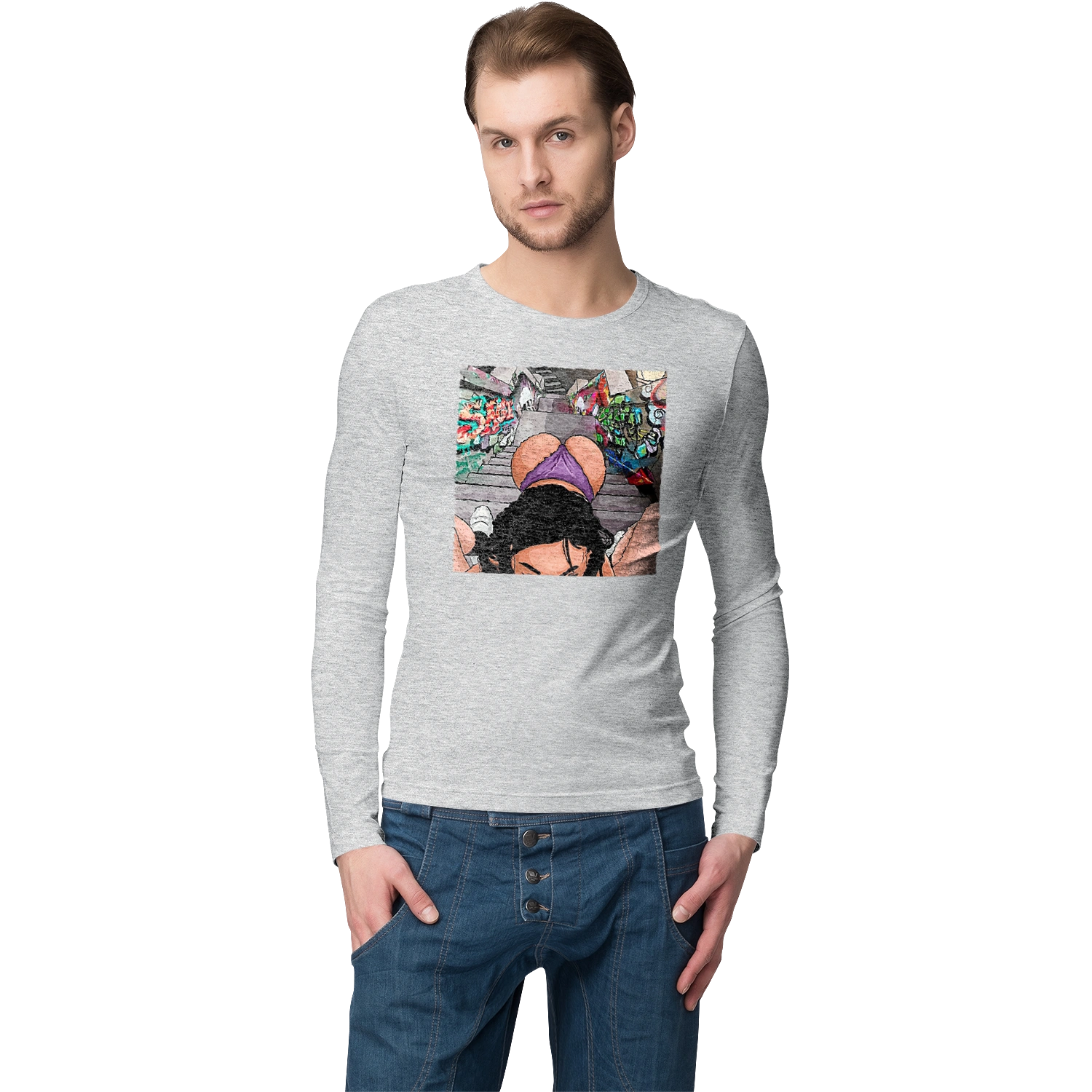 Girl On Her Knees In Front Of A Boy