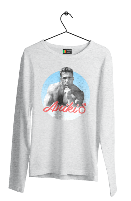 Чоловічий лонгслів з принтом "Біллі Херрінгтон". Аніки, біллі, біллі херрінгтон, гачі, гачімучі, гумор, прикольна, херрінгтон. 2070702