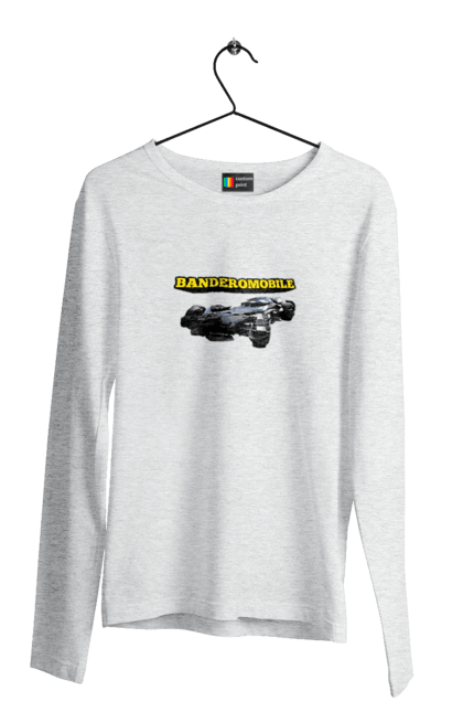 Men`s longsleeve with prints Truck. Bandera, batmobile, military equipment, super car, truck, зсу. 2070702