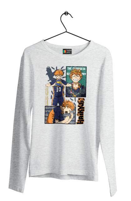 Чоловічій лонгслів з принтом "Волейбол!! Хіната". Anime, haikyu, hinata, manga, shoyo hinata, аніме, волейбол, манга, хіната, шьо хіната. 2070702