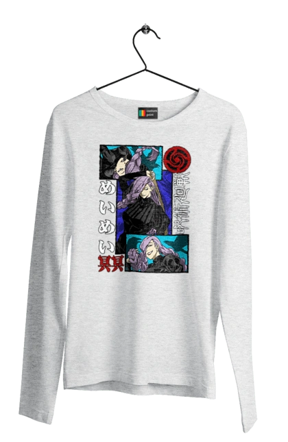 Men`s longsleeve with prints Jujutsu Kaisen Mei Mei. Anime, dark fantasy, jujutsu kaisen, magic battle, manga, mei mei, mystic. 2070702