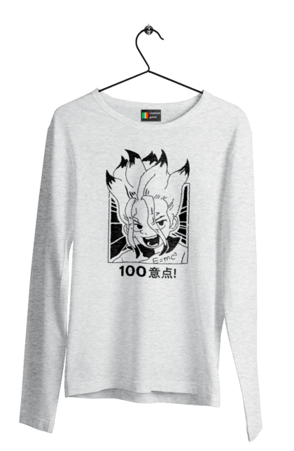 Men's longsleeve with prints Dr. Stone Senku. Anime, dr. stone, ishigami, manga, senku, senku ishigami. 2070702