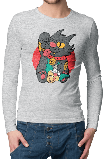 Men`s longsleeve with prints The Simpsons Krusty the Clown. Clown, krusty, krusty the clown, simpsons. 2070702