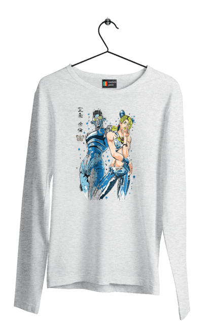 Men's longsleeve with prints JOJO Jolyne Cujoh. Anime, jojo, jojo`s bizarre adventure, jojo’s bizarre adventure, jolyne cujoh, manga. 2070702