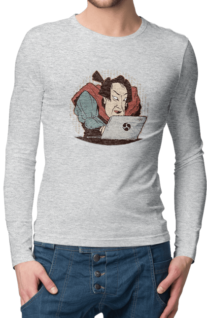 Чоловічий лонгслів з принтом "Ніндзя програміст". Angular, c, css, html, it, javascript, jquery, php, python, react, svelt, vue, айтишник, айті, гумор, код, кодувати, прогер, програміст, програмісти, ти ж, ти ж програміст, тиж програміст. 2070702