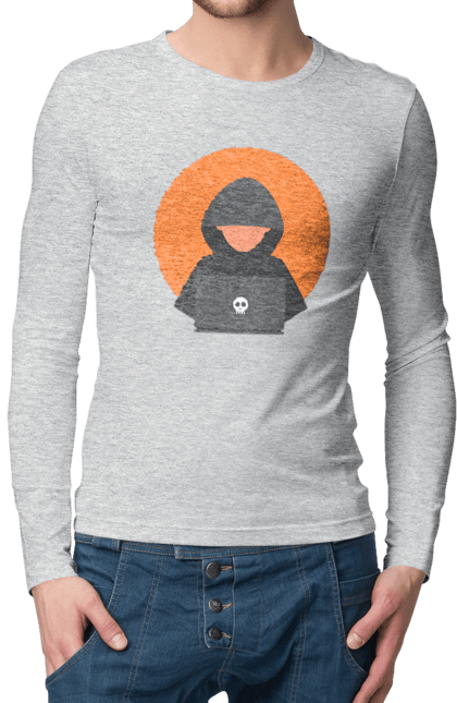 Чоловічий лонгслів з принтом "Я програміст". Angular, c, css, html, it, javascript, jquery, php, python, react, svelt, vue, айтишник, айті, гумор, код, кодувати, прогер, програміст, програмісти, ти ж, ти ж програміст, тиж програміст. 2070702