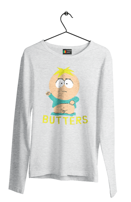 Men's longsleeve with prints South Park Butters. Butters, cartoon, leopold stotch, south park. 2070702