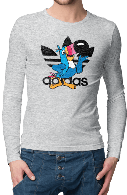 Men's longsleeve with prints Adidas Toucan Sam. Adidas, froot loops, mascot, toucan sam. 2070702