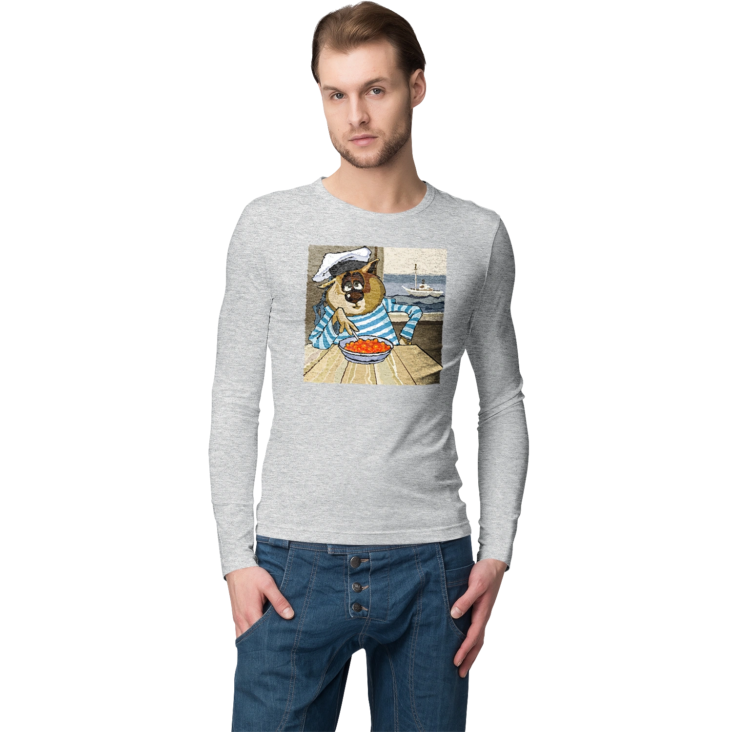 Cat Sailor, On The Ship Eats Red Caviar