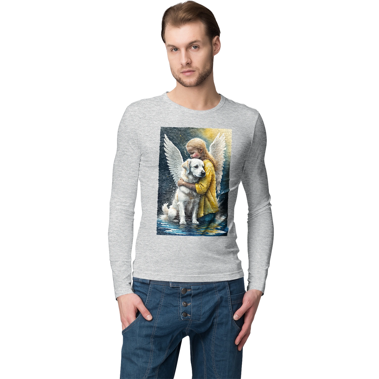 Дівчинка та собака ангел [память загиблим тваринам]