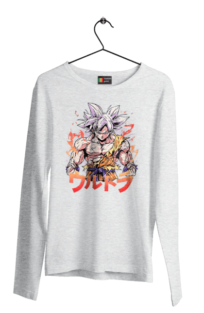 Men's longsleeve with prints Dragon Ball Son Goku. Anime, dragon ball, goku, manga, son goku, tv series. 2070702