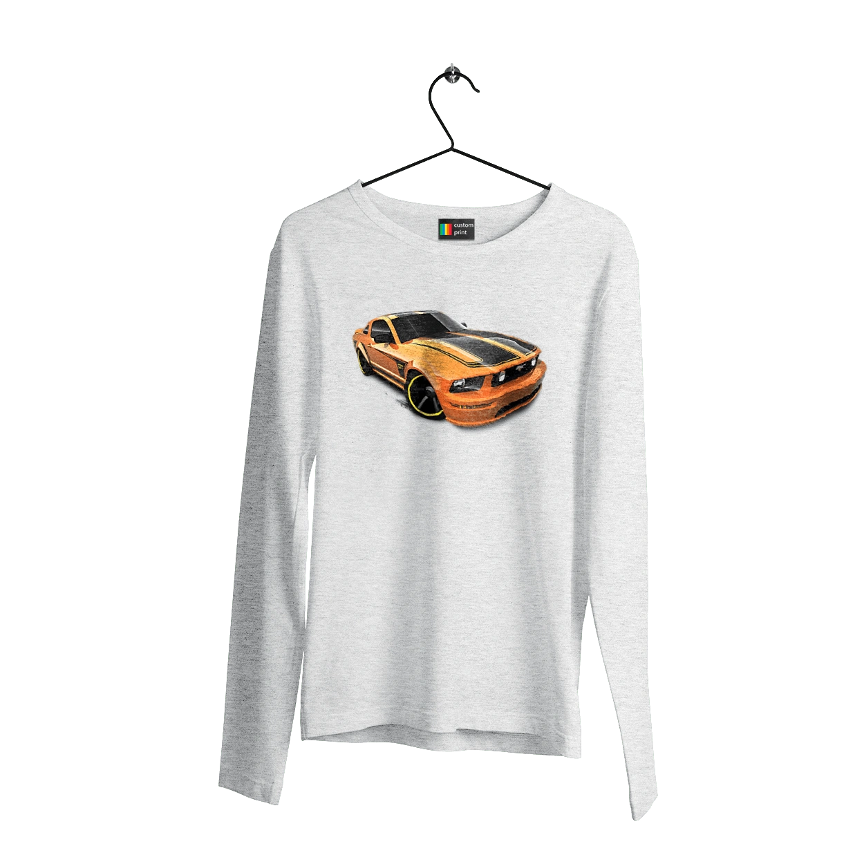 Оранжевая, скоростная машина