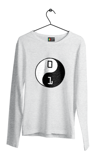 Чоловічий лонгслів з принтом "Інь Янь". Angular, c, css, html, it, javascript, jquery, php, python, react, svelt, vue, айтишник, айті, гумор, код, кодувати, прогер, програміст, програмісти, ти ж, ти ж програміст, тиж програміст. 2070702