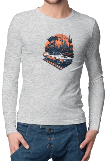 Красивая машина на закате