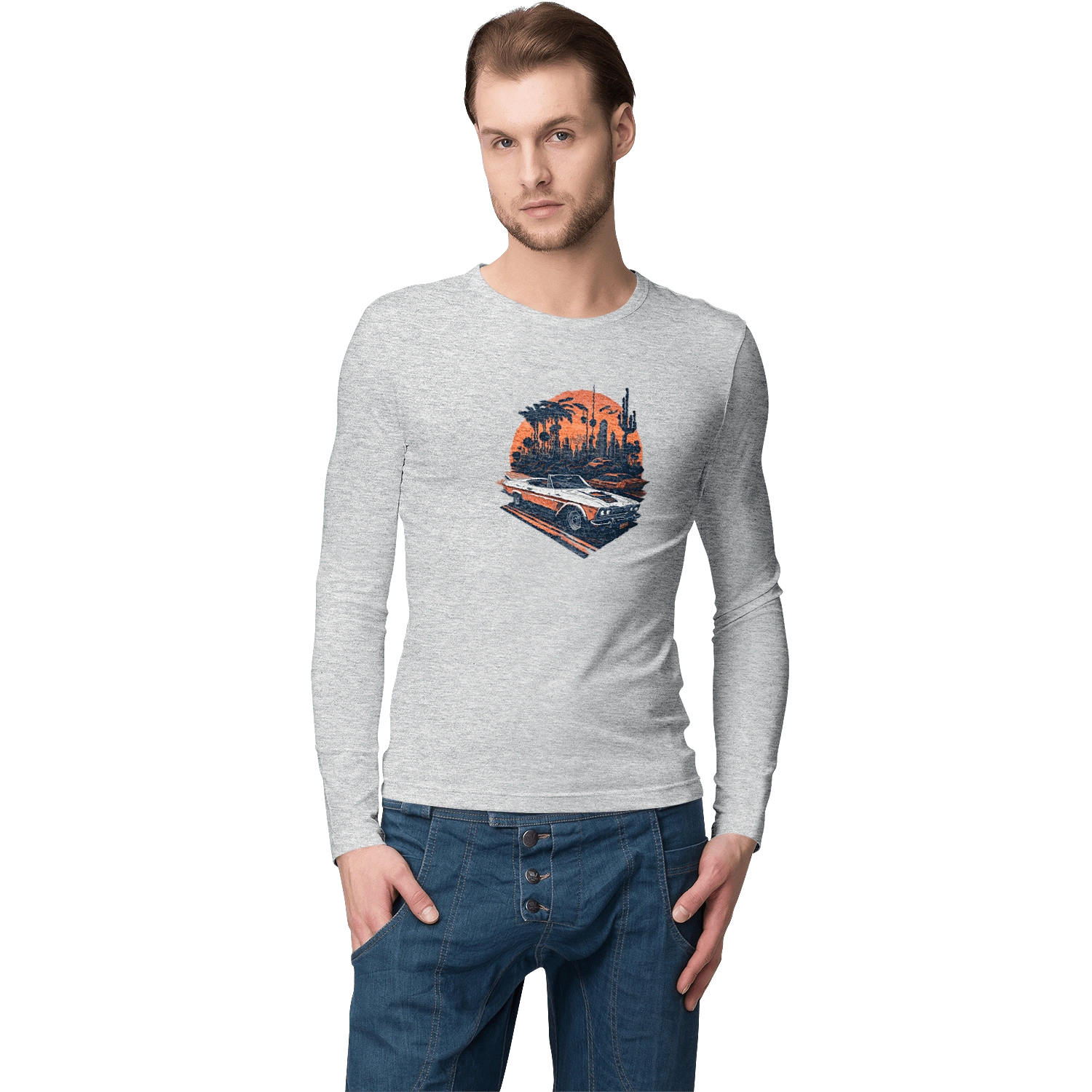 Красивая машина на закате