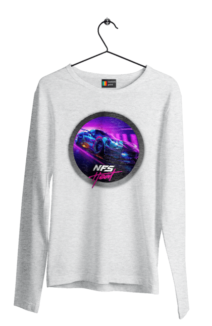Men`s longsleeve with prints Need for speed Heat. Heat, need, need for speed, nfs, speed, unbound. 2070702