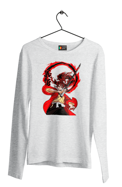 Men's longsleeve with prints Demon Slayer Yoriichi Tsugikuni. Anime, demon slayer, manga, tsugikuni, yoriichi, yoriichi tsugikuni. 2070702