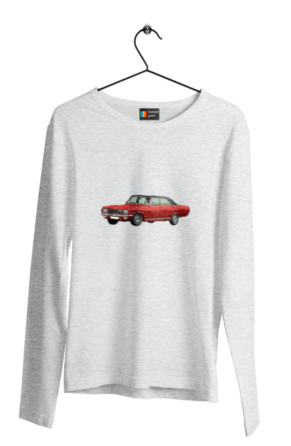 Мужской лонгслив с принтом Авто.3. Auto, old car, photo, professional photo. 2070702
