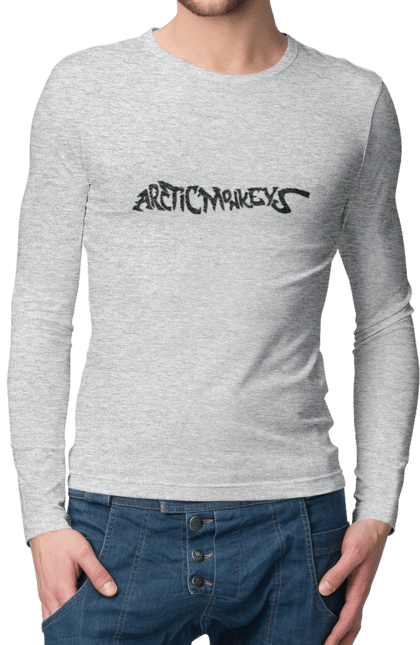 Men's longsleeve with prints Arctic Monkeys. Arctic monkeys, garage rock, group, indie rock, music, post-punk revival, psychedelic rock, rock. 2070702