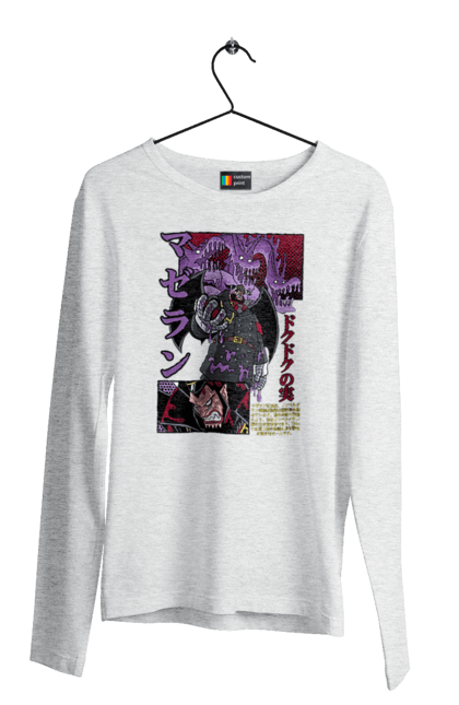 Men`s longsleeve with prints One Piece Magellan. Anime, magellan, manga, one piece, straw hat pirates. 2070702